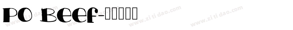 Po Beef字体转换